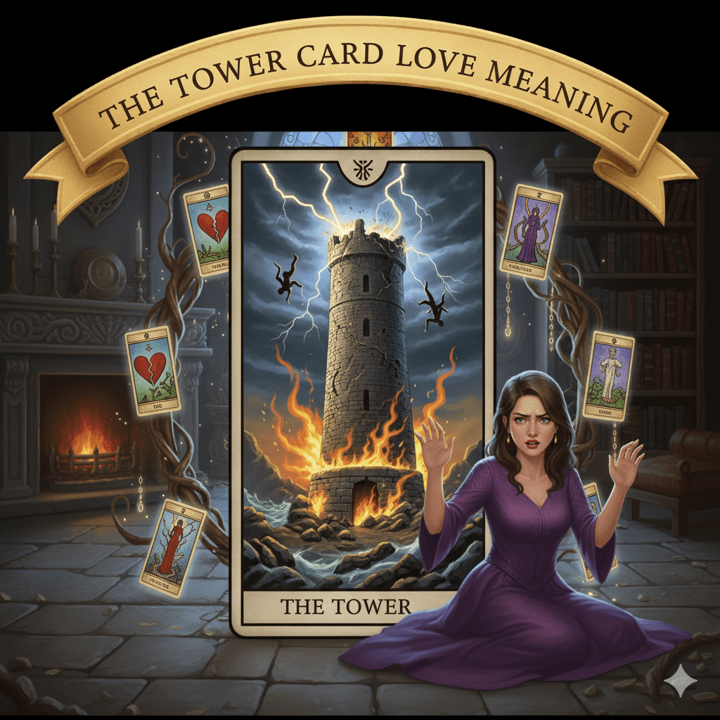 The Meaning of The Tower Card in Love Readings
