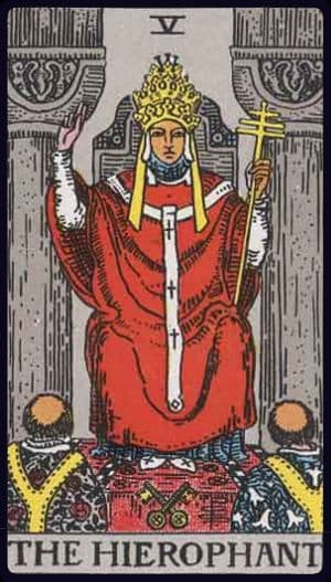 The Hierophant Background Card