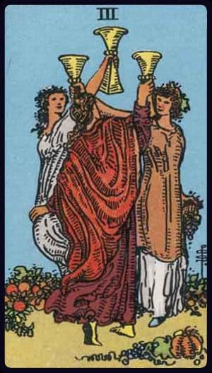 Three of Cups - Twin Flame Tarot Reading